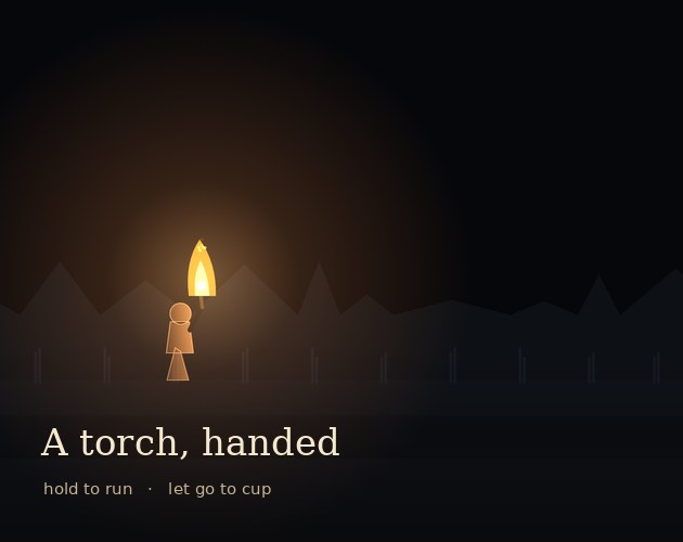 A torch, handed