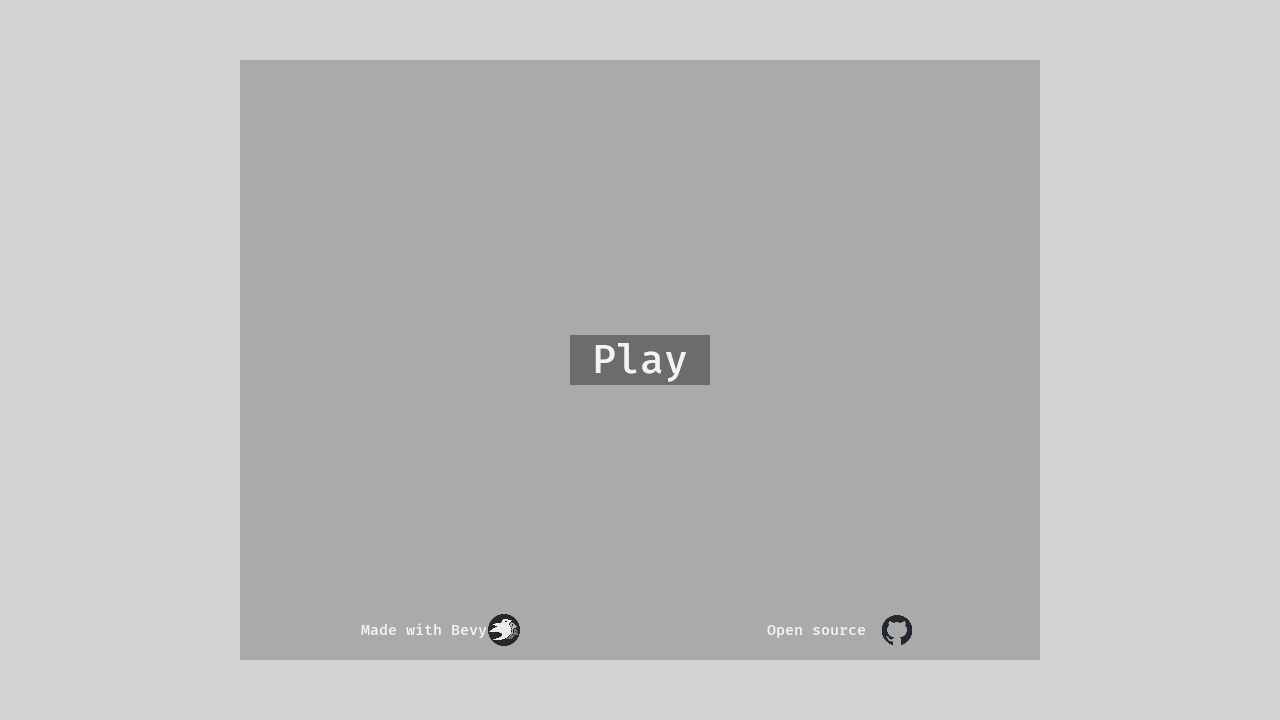 Bevyゲームテンプレート