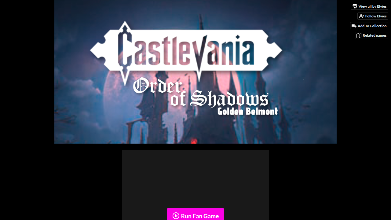 Castlevania Order of Shadows Golden Belmont