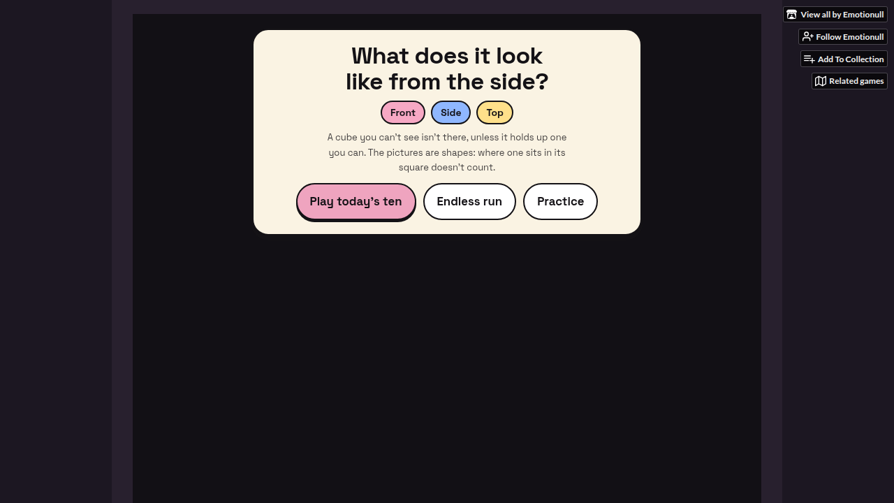 Clay Views: A 3D Brain Game