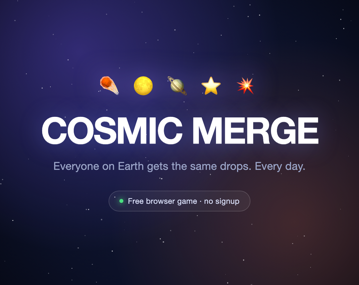 Cosmic Merge