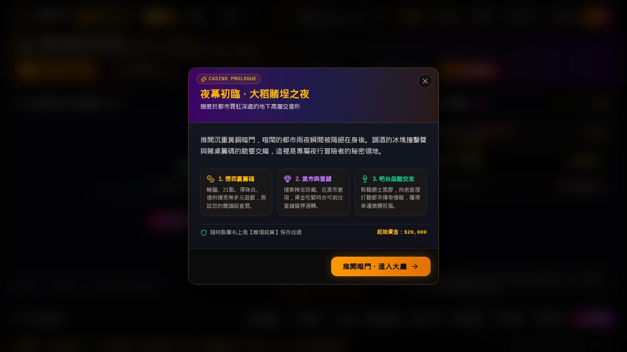 大稻賭埕之夜｜Dadaocheng-Nights-Club