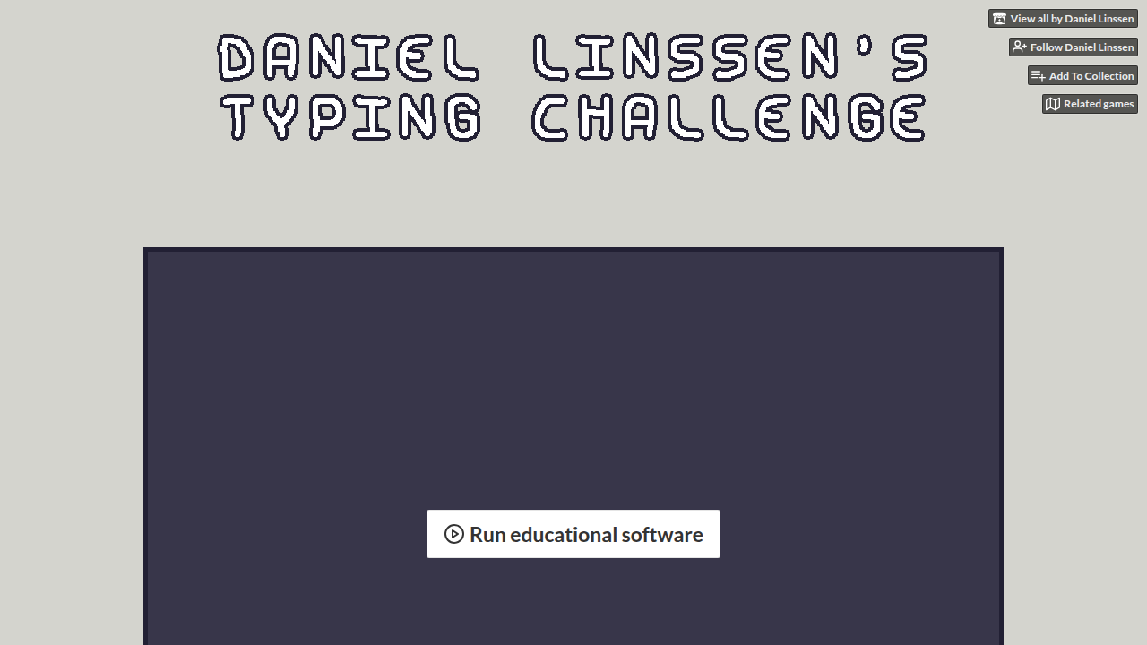 Daniel Linssen 的打字挑戰
