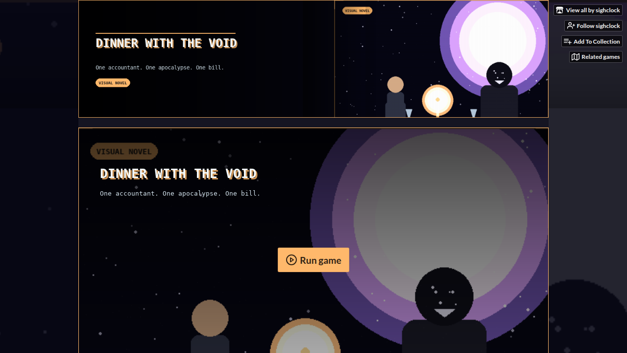 DINNER WITH THE VOID