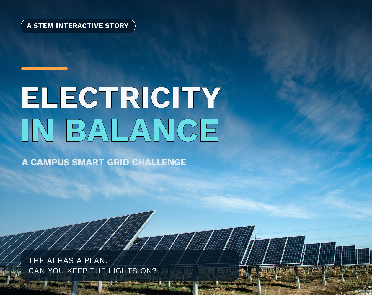 Electricity in Balance: A Campus Smart Grid Challenge