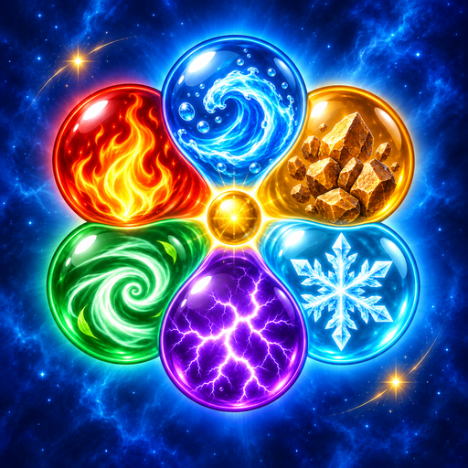 Elemental Bloom: Bubble Puzzle