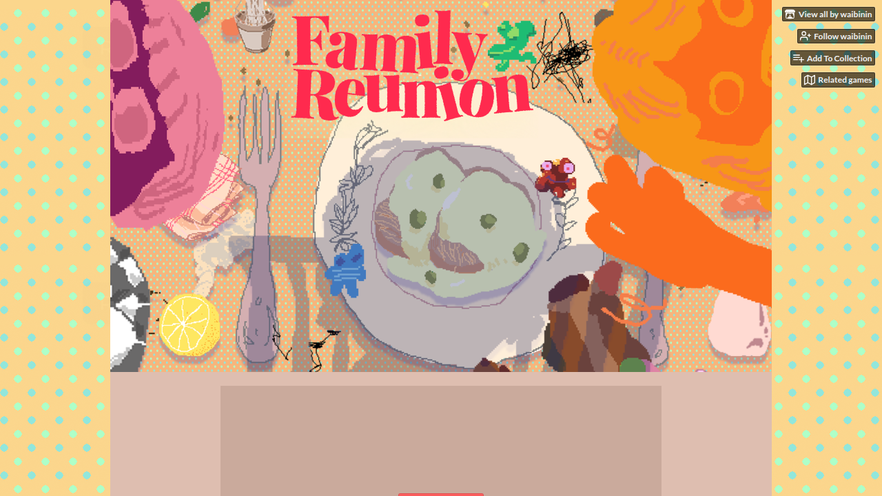 Family Reunion: The Appetizer