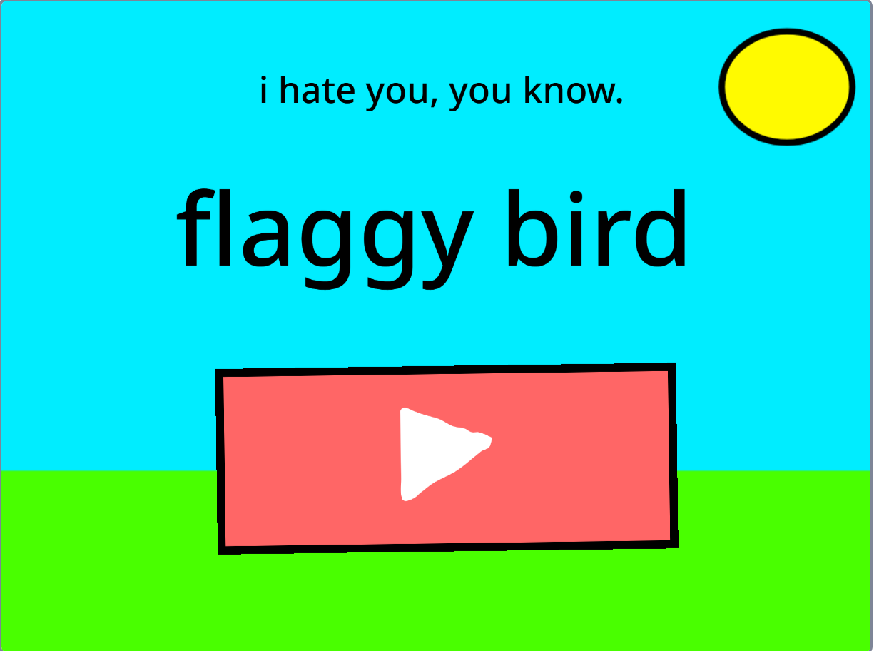 Flaggy bird