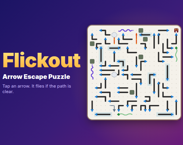 Flickout: Arrow Escape Puzzle