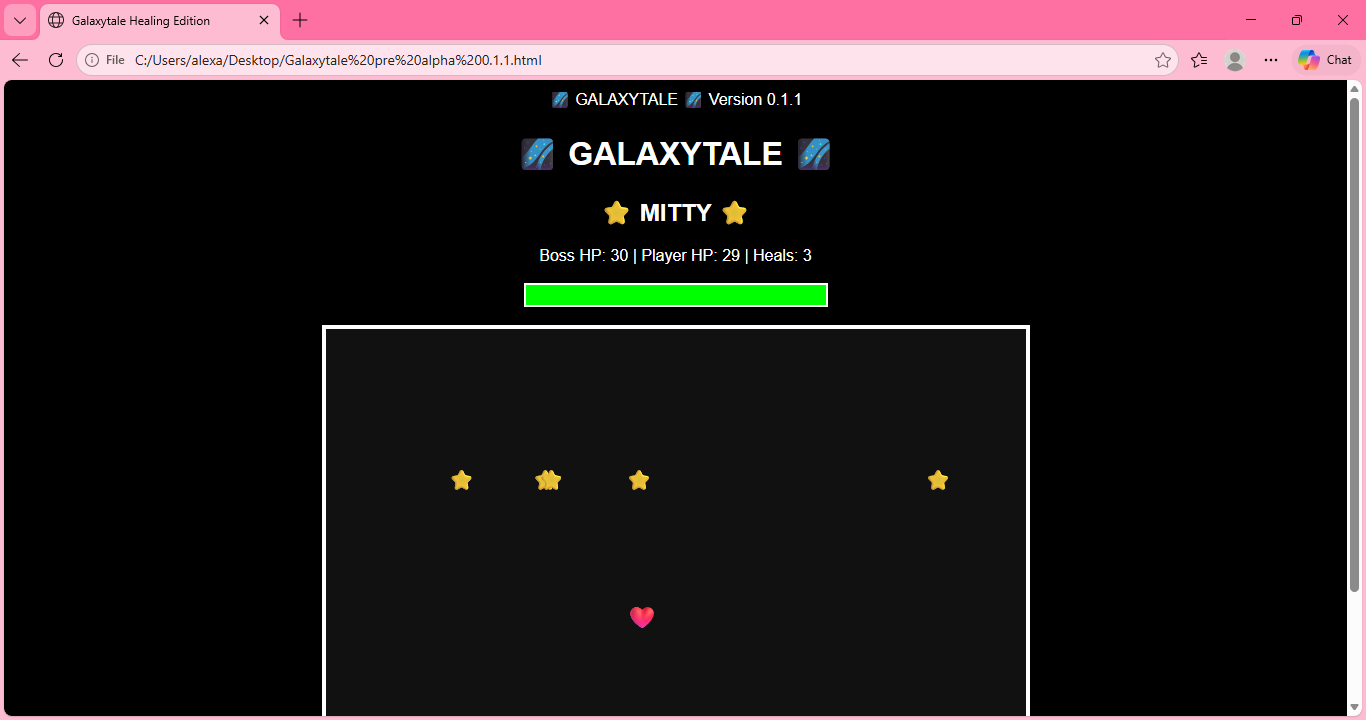 Galaxytale 프리 알파 0.1.3