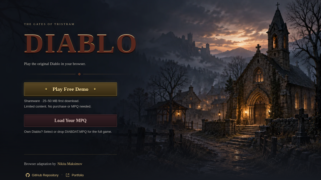 Diablo Web - Original Diablo in Your Browser