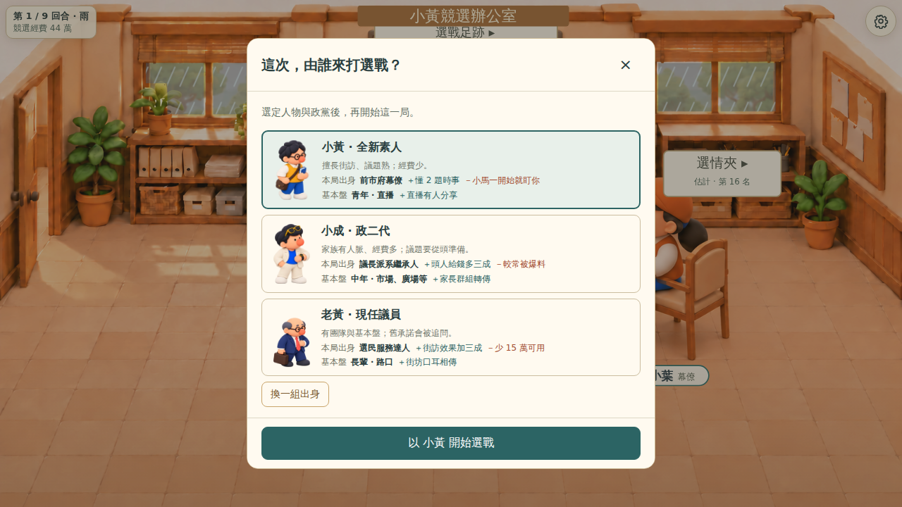 競選辦公室｜可玩整合試版