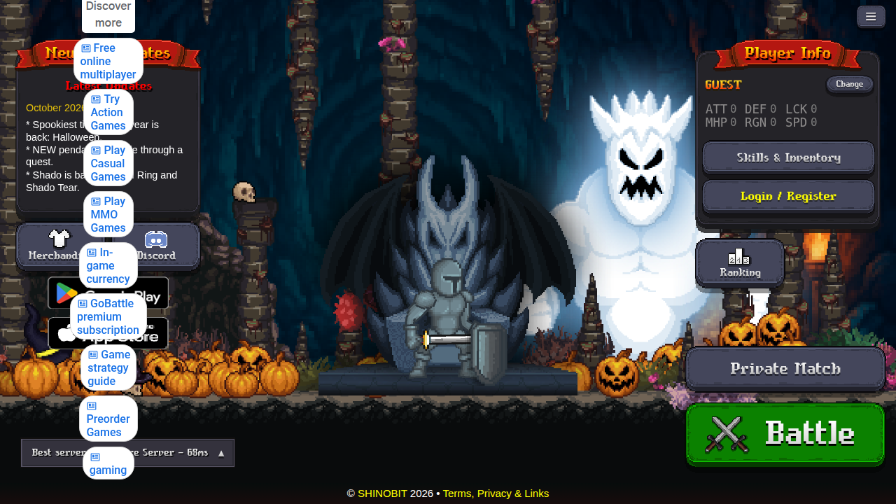 GoBattle.io｜免費線上 2D MMO RPG