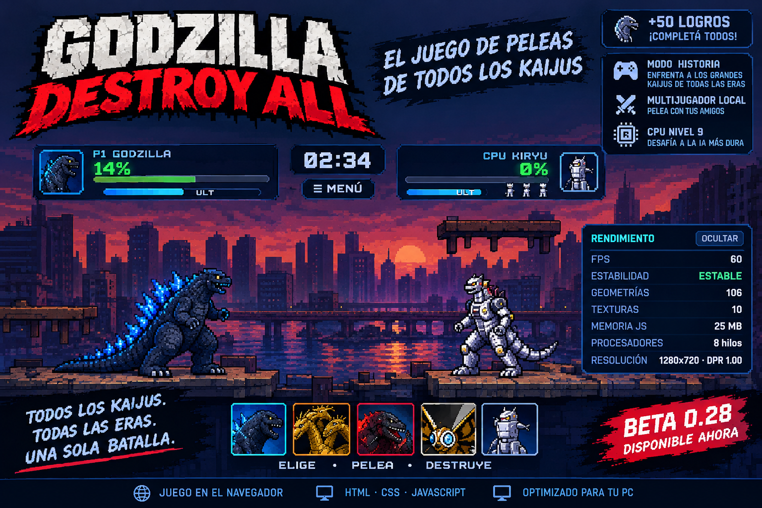 Godzilla destroy all