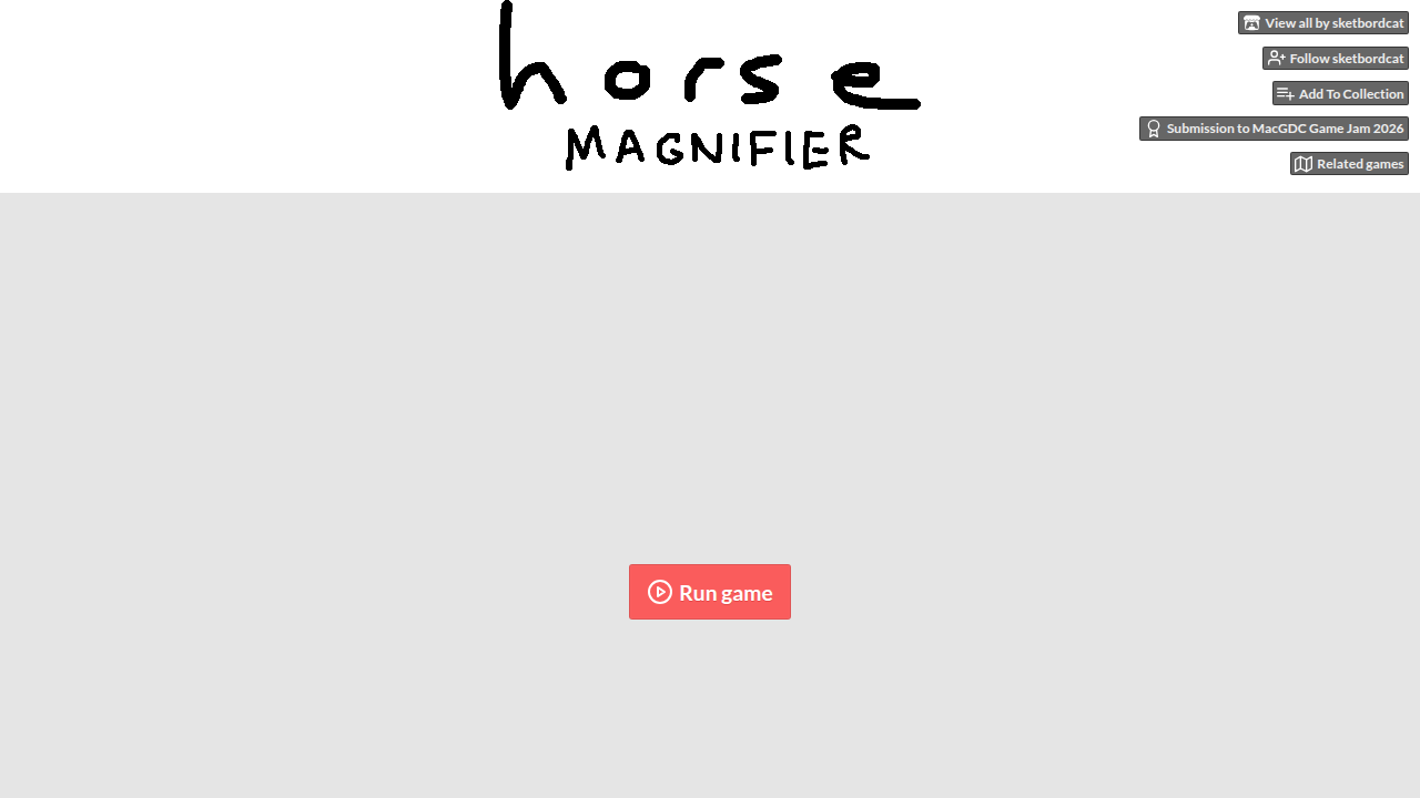 Horse Magnifier: Jam Edition