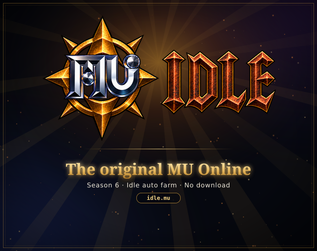Idle MU — the original MU Online in your browser