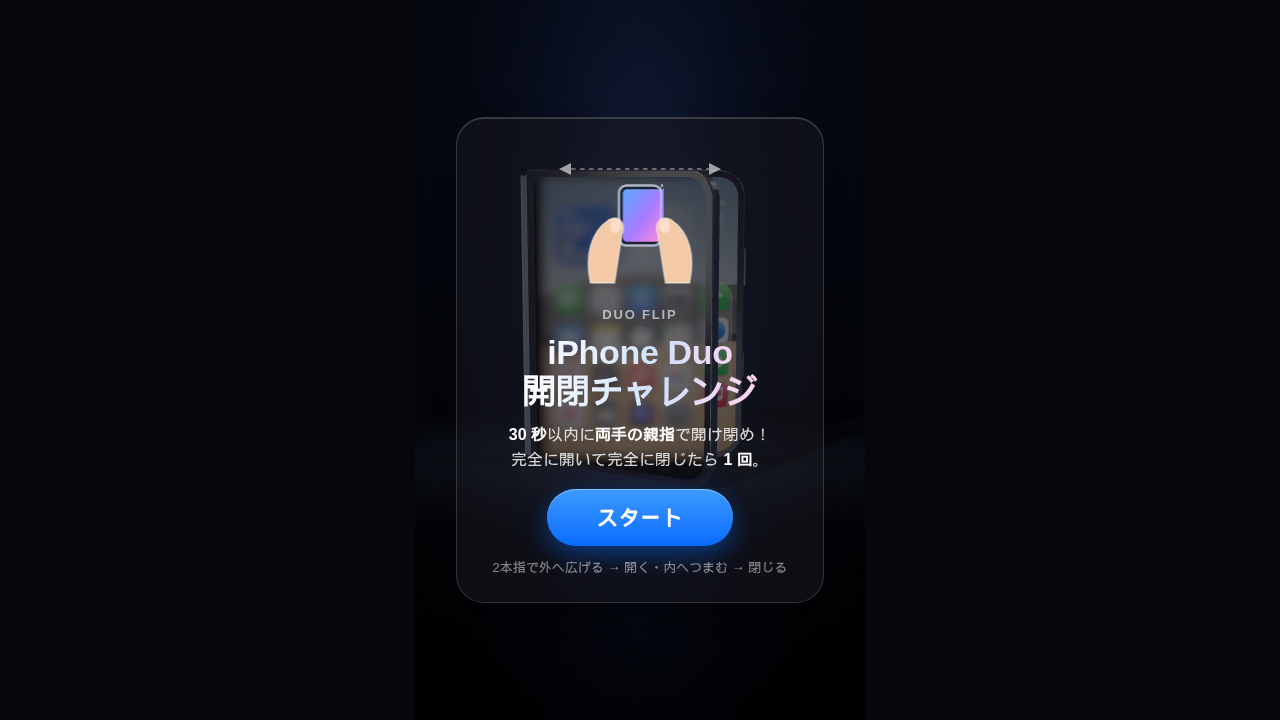 iPhone Duo 開合挑戰