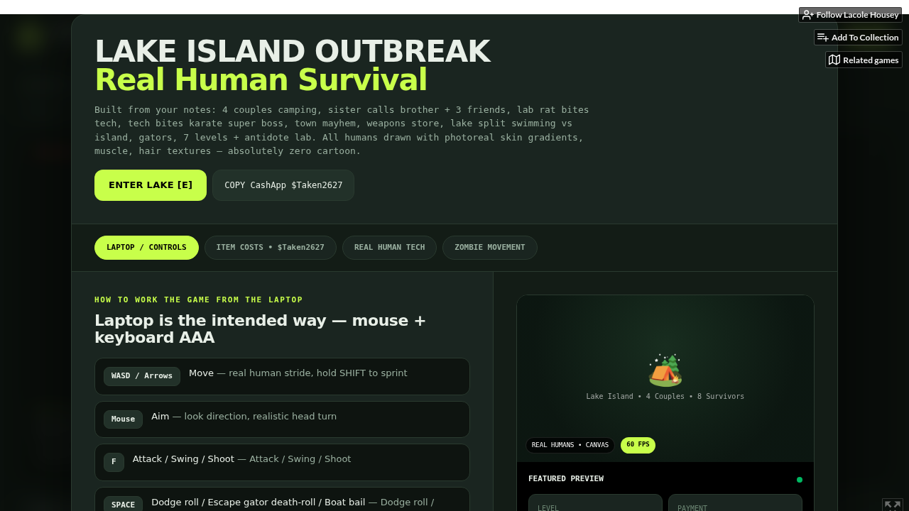 Lake-island Outbreak Zombies