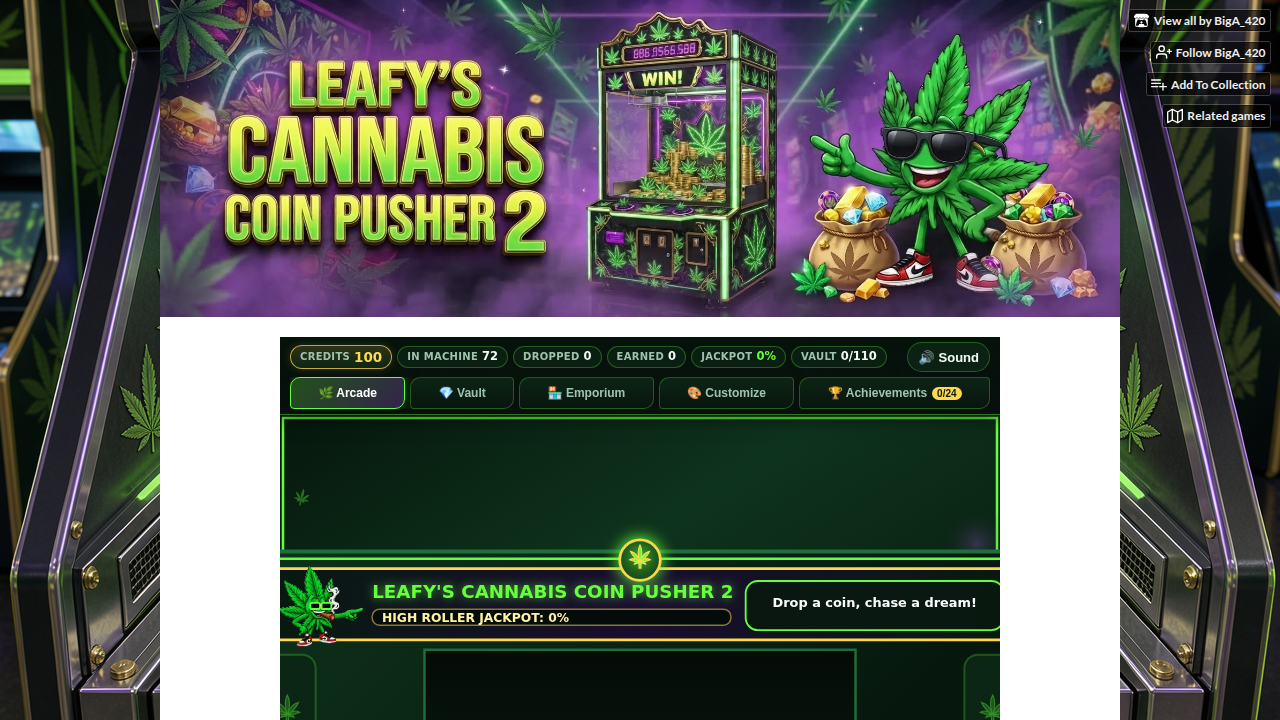 Leafy's Cannabis Coin Pusher 2