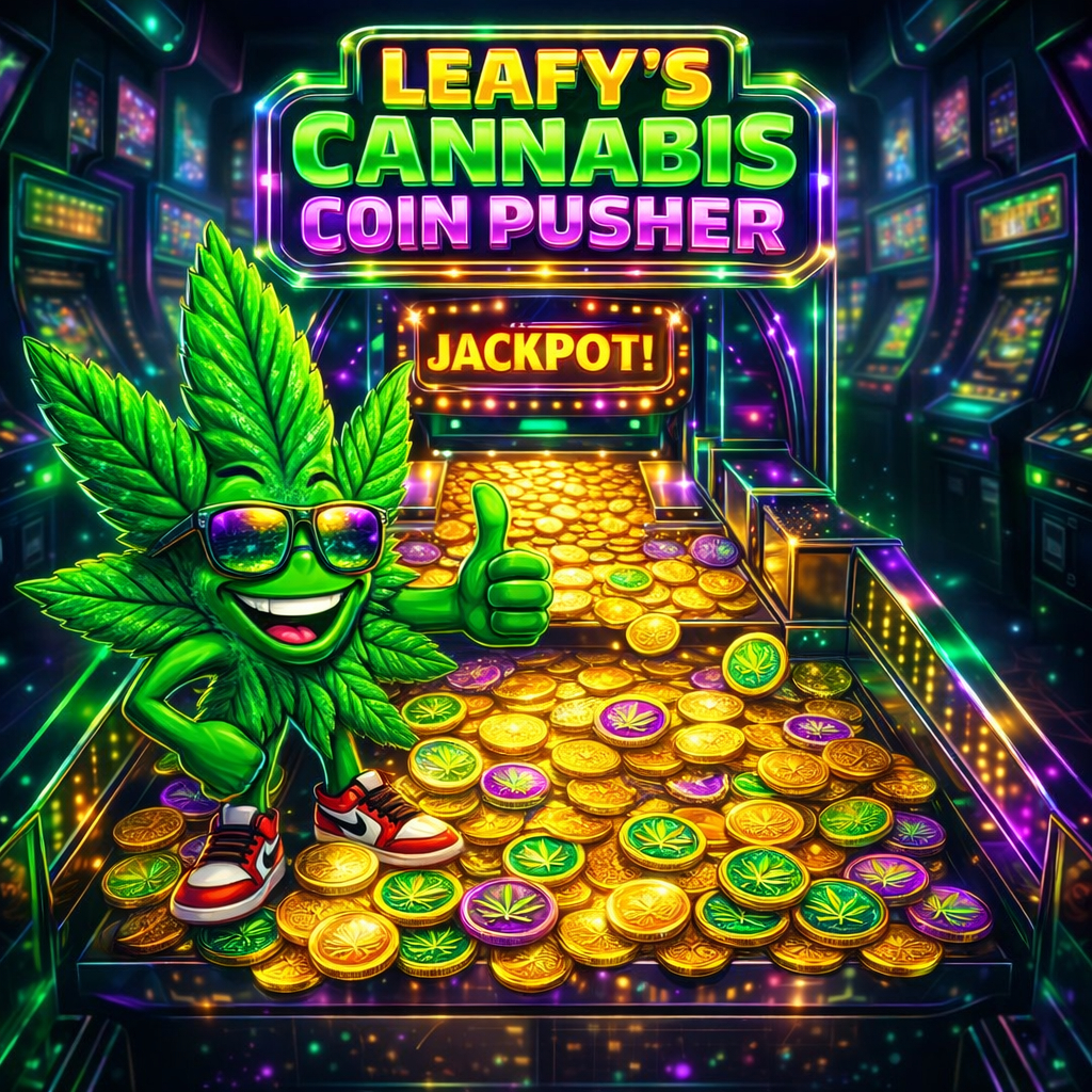 Leafy's Cannabis Coin Pusher