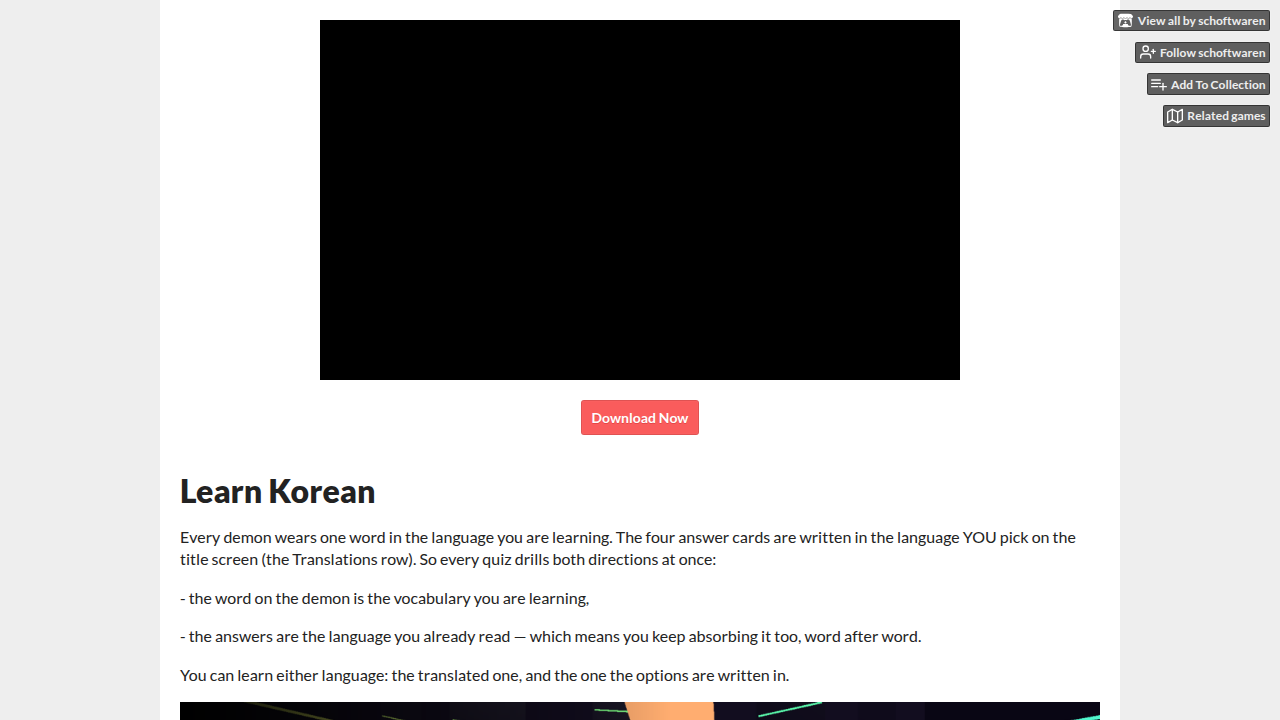 Learn Korean Demons 악마와 싸우며 한국어 배우기
