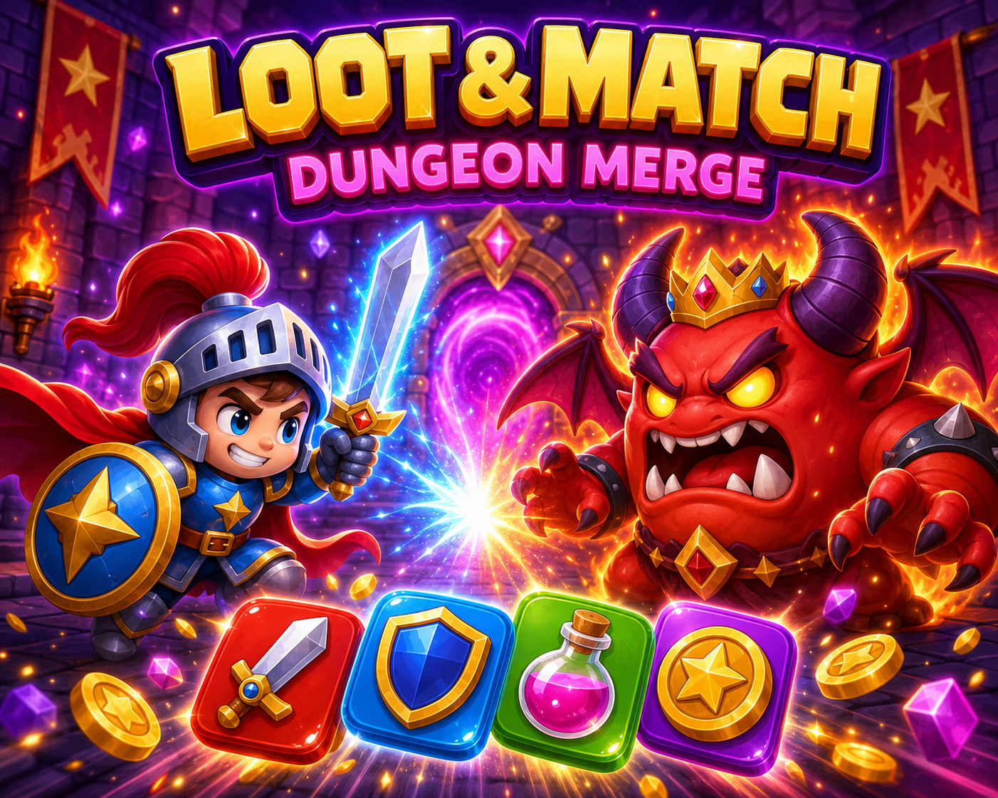 Loot & Match: Dungeon Merge