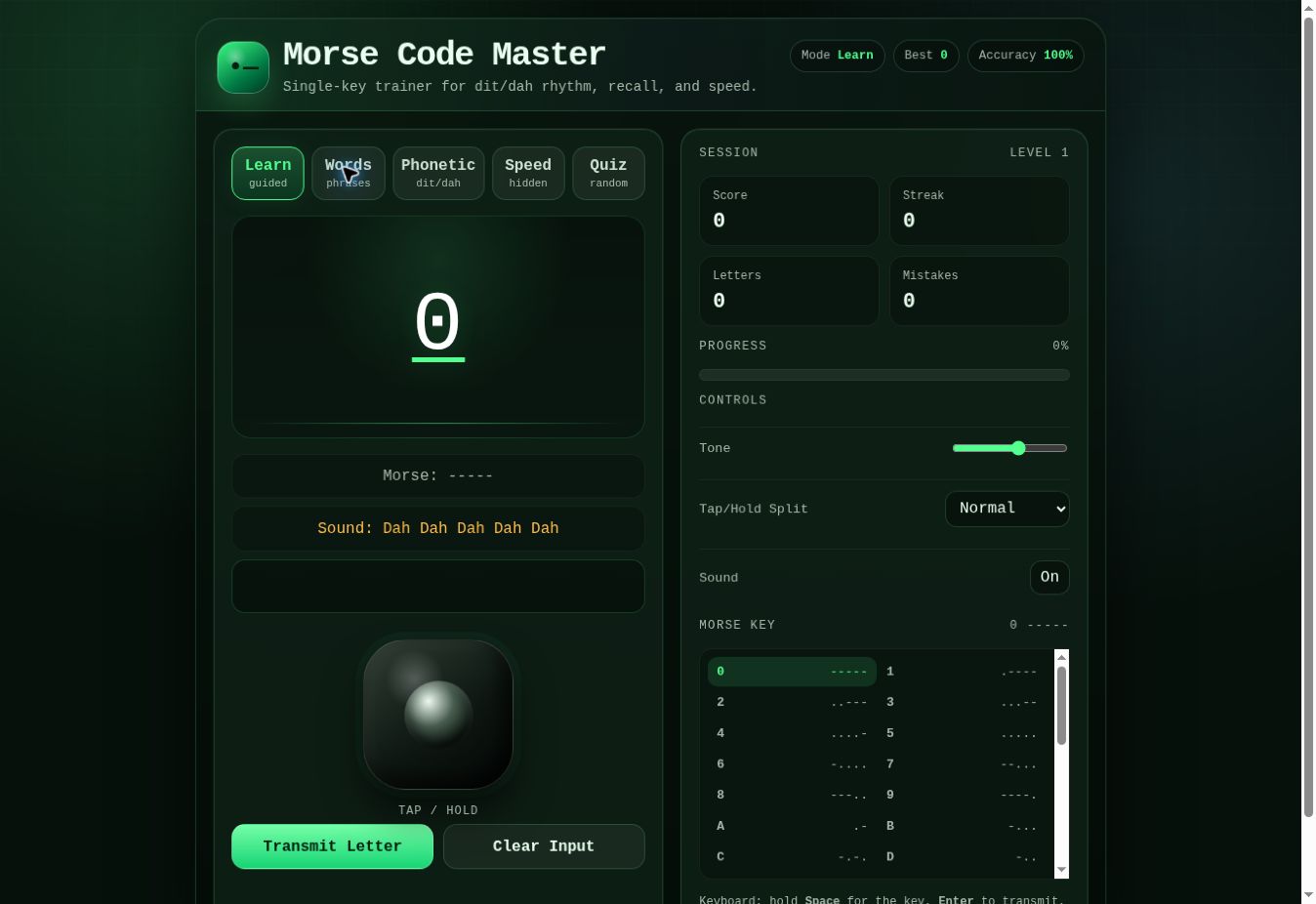 Morse Code Master