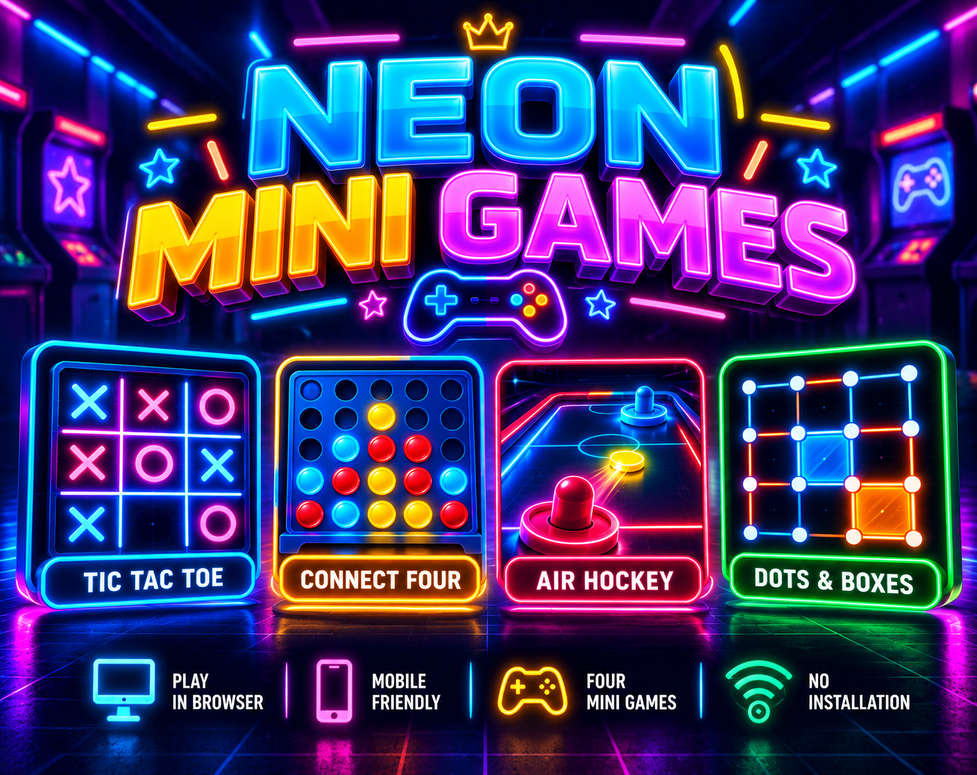 Neon Mini Games