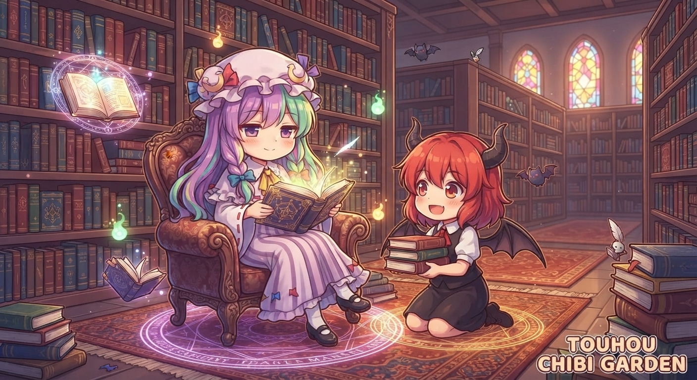 『 パチュリー＆こあ 』ブロック崩しゲーム 東方ニ次創作【27作品目】
