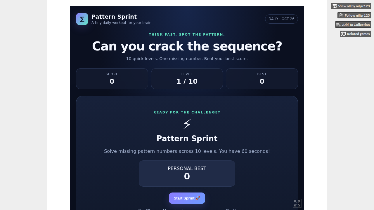 Pattern Sprint