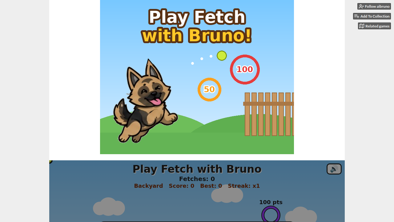Play Fetch with Bruno