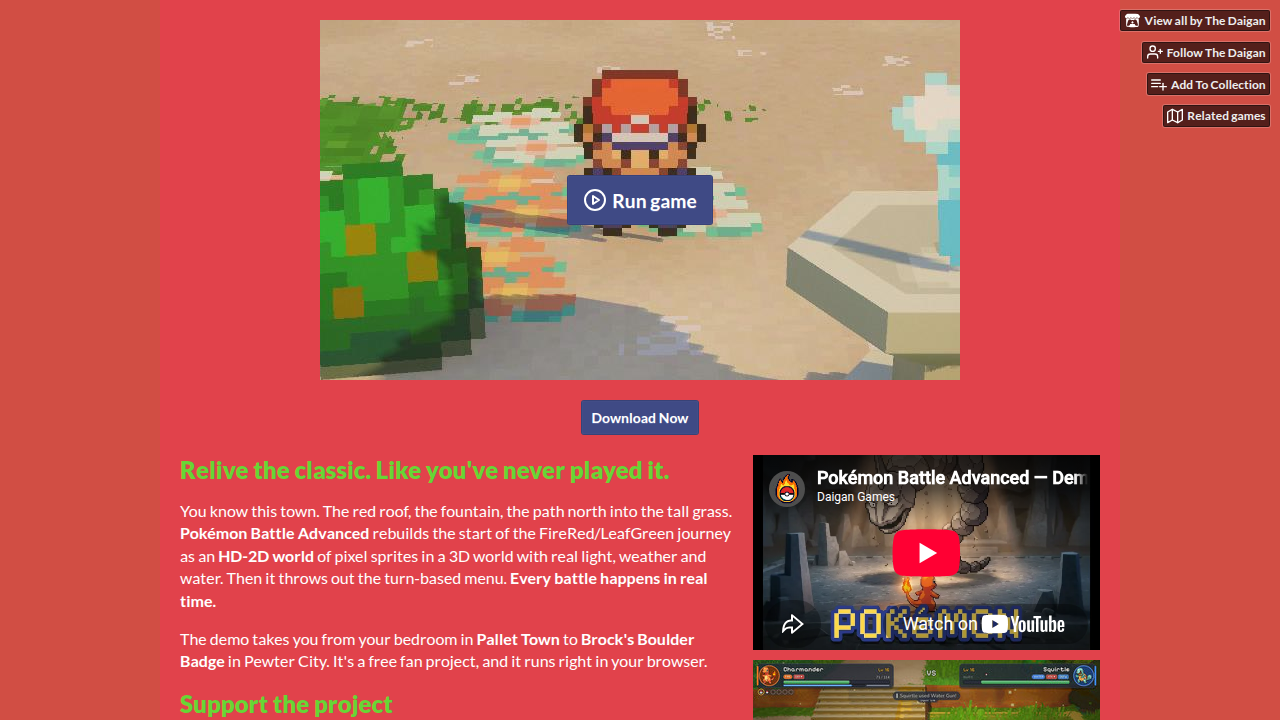 Pokemon Battle Advanced - demo