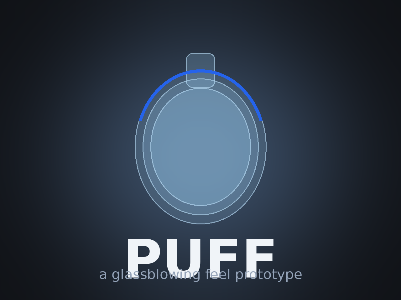PUFF — a glassblowing feel prototype
