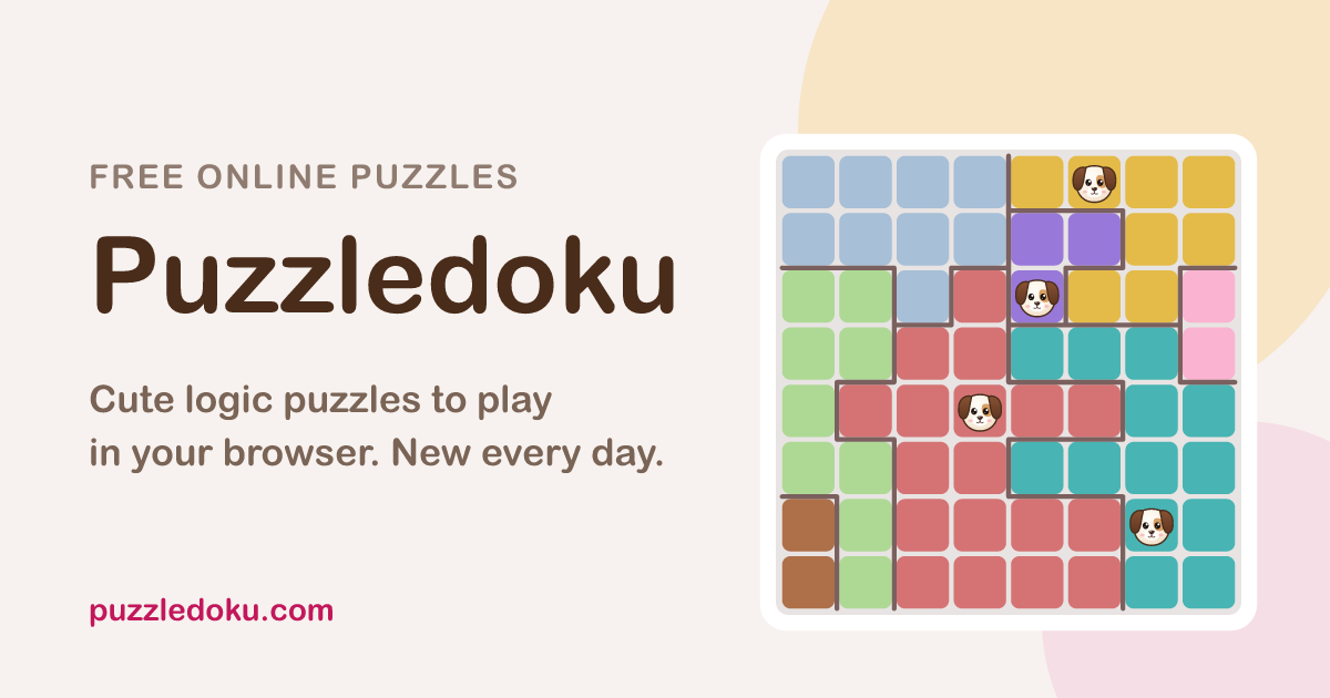 Puzzledoku — Puppy & Cat Logic Puzzles
