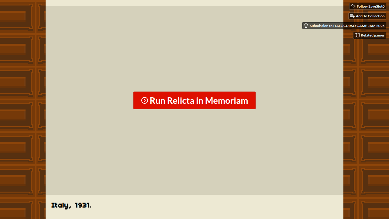 Relicta in Memoriam
