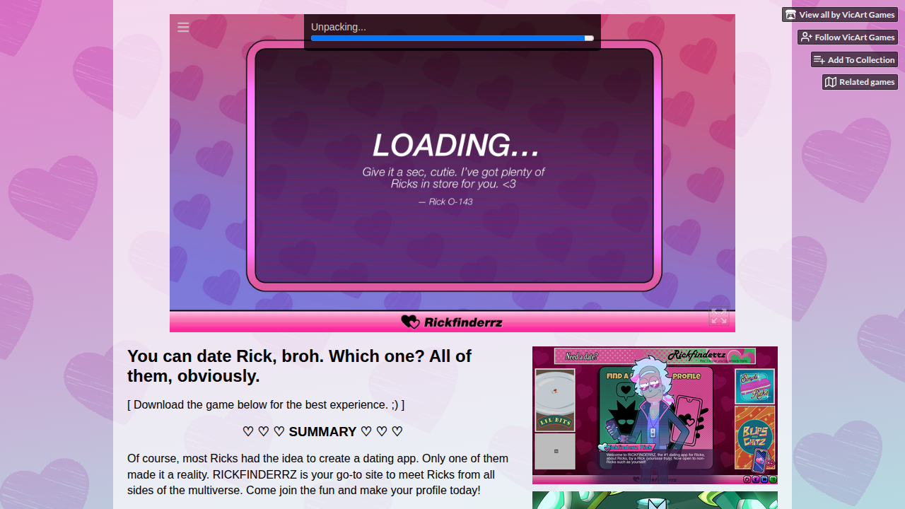 RICKFINDERRZ: A Rick Sanchez Dating Sim (Demo)