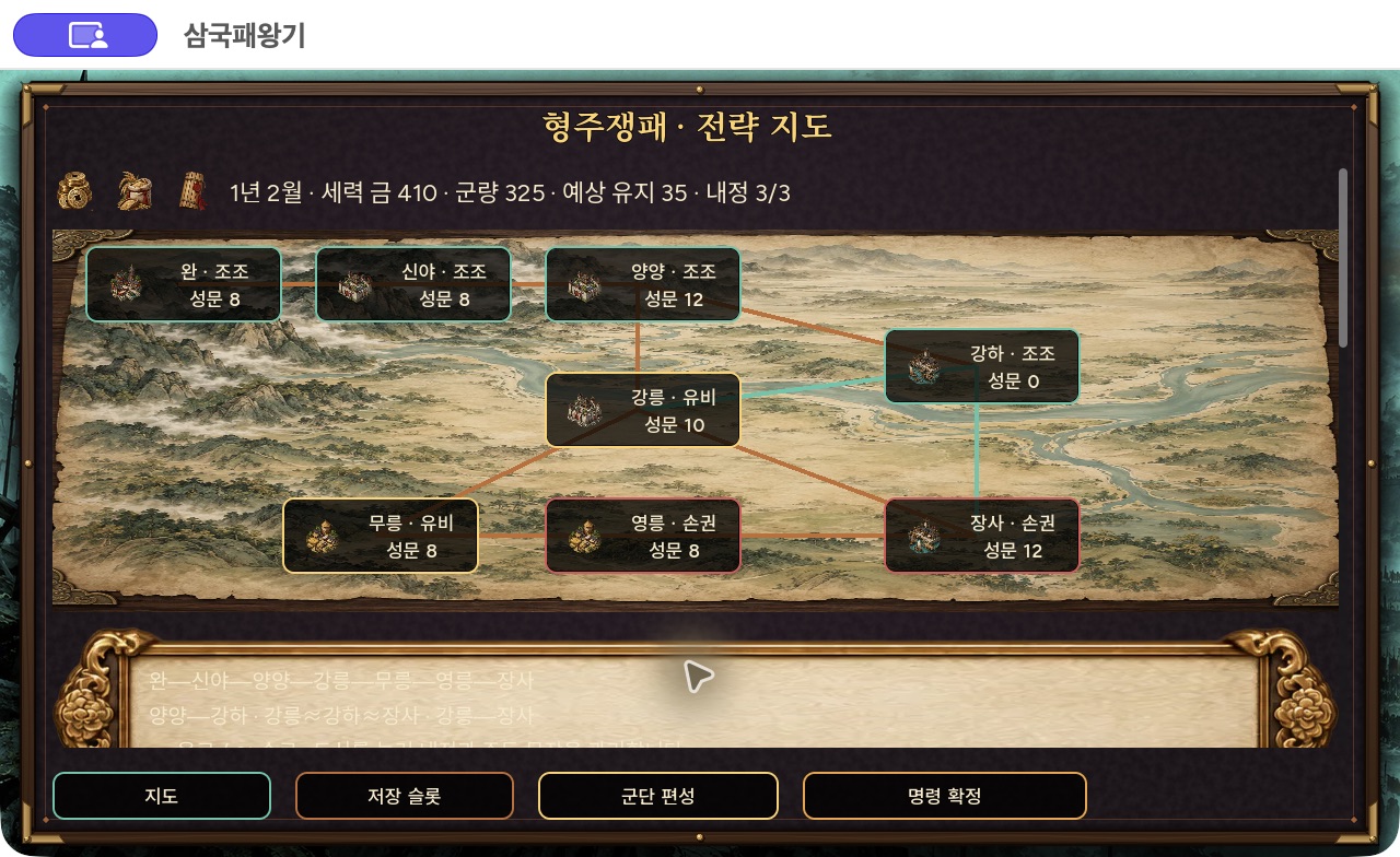 삼국패왕기 · 형주쟁패