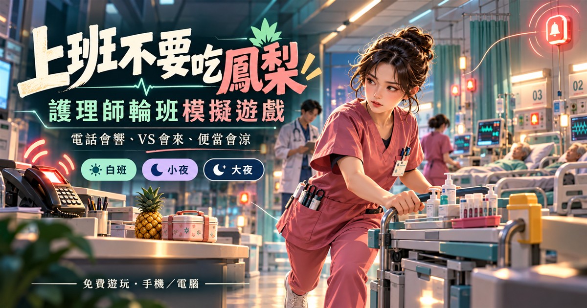上班不要吃鳳梨｜護理師輪班模擬遊戲