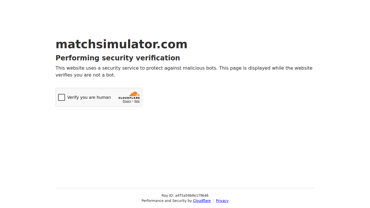 足球比賽模擬器｜Match Simulator