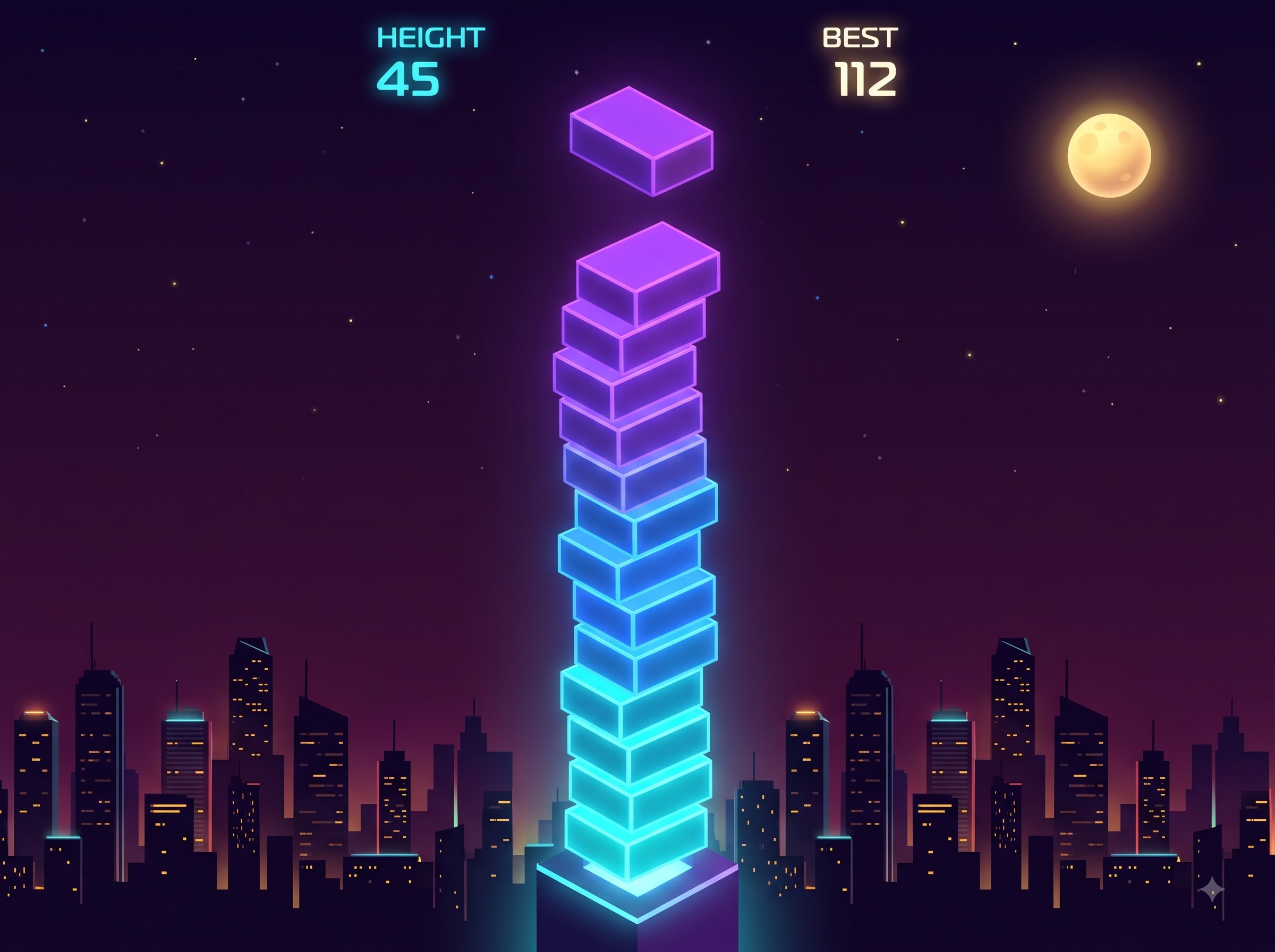 Sky Stack - Goathm Neon City
