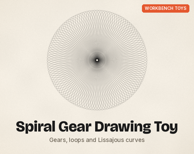 Spiral Gear Drawing Toy