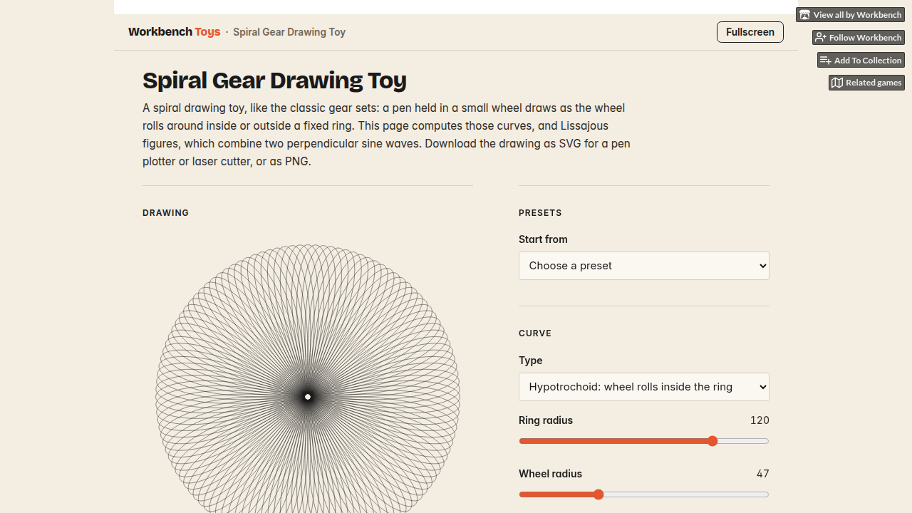 Spiral Gear Drawing Toy