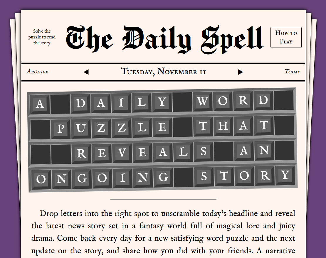 The Daily Spell