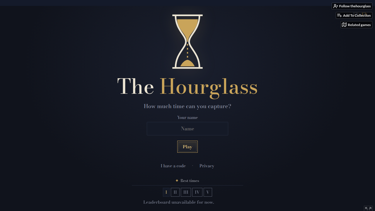 The Hourglass: Time for Sale