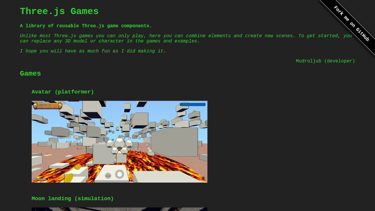 Three.js Games