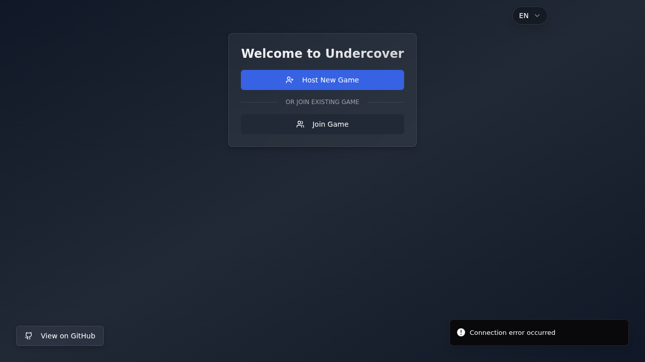 Undercover Web Game