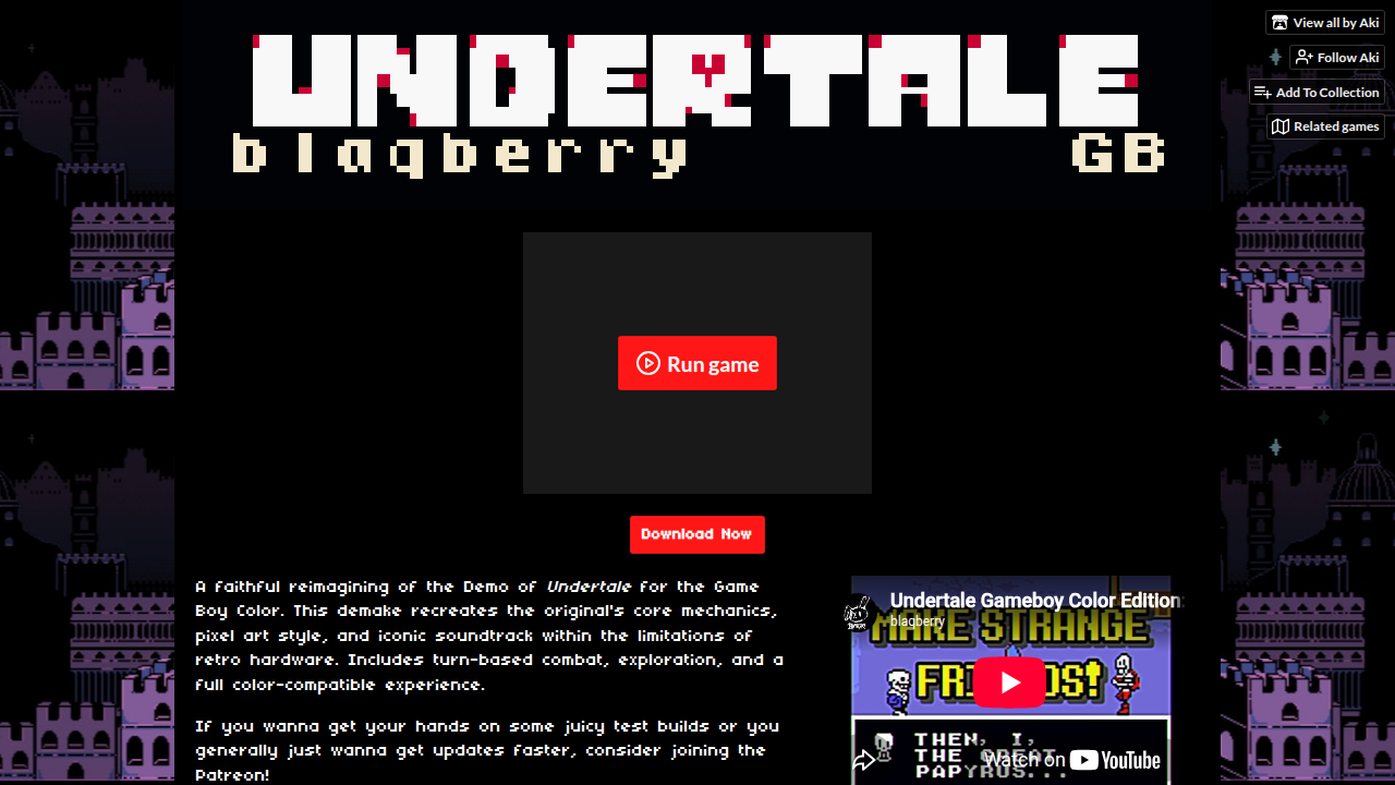 Undertale Gameboy Color Edition