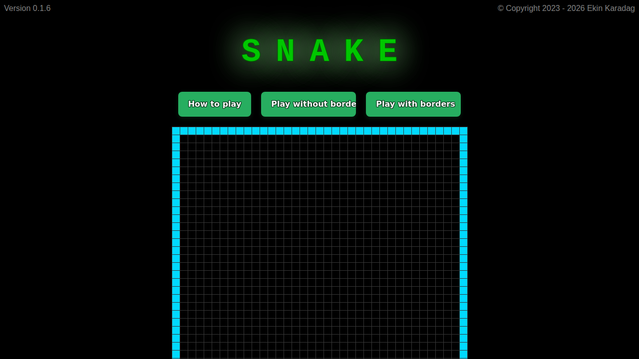 Vue3 Snake by Ekin Karadag