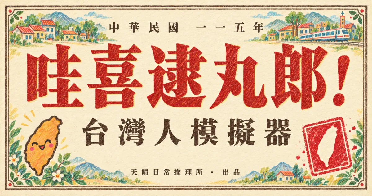 哇喜逮丸郎！— 台灣人模擬器