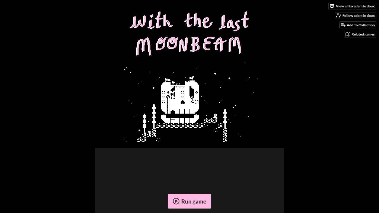 with the last moonbeam